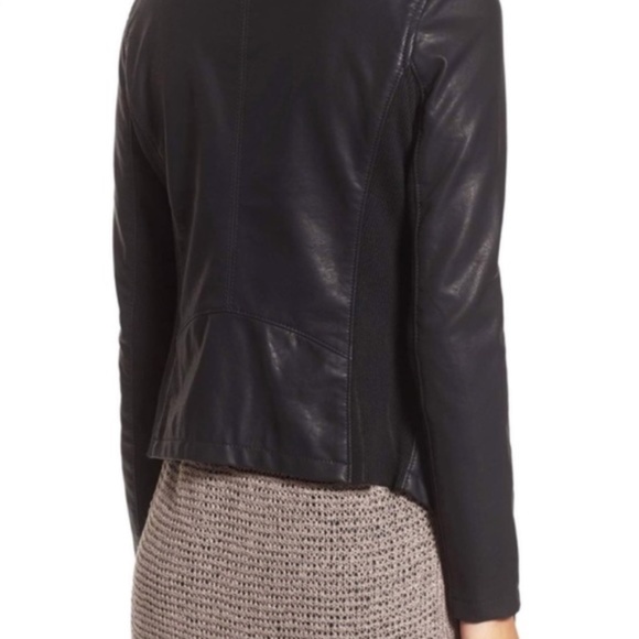 BlankNYC Vegan Leather Jacket with Knit Drape, size M, perfect condition - Picture 2 of 14